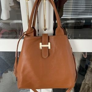 Italian tan shoulder bag